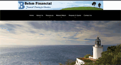 Desktop Screenshot of behmfinancial.com